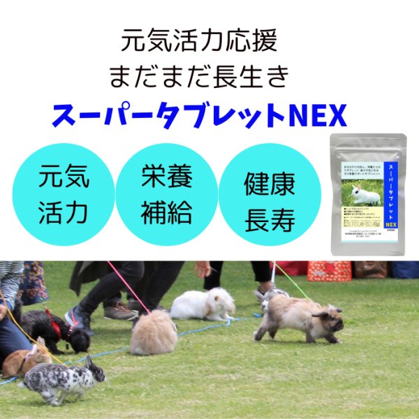 画像3: うさぎ スーパータブレットNEX 60g 総合栄養強化サプリメント (3)
